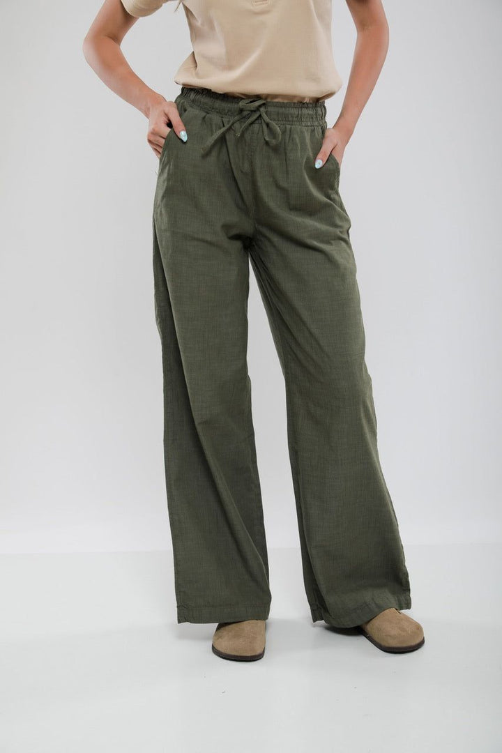 Moudda Billiorich - Pantalon Large Femme en Lin Mélangé - Tunisie 1