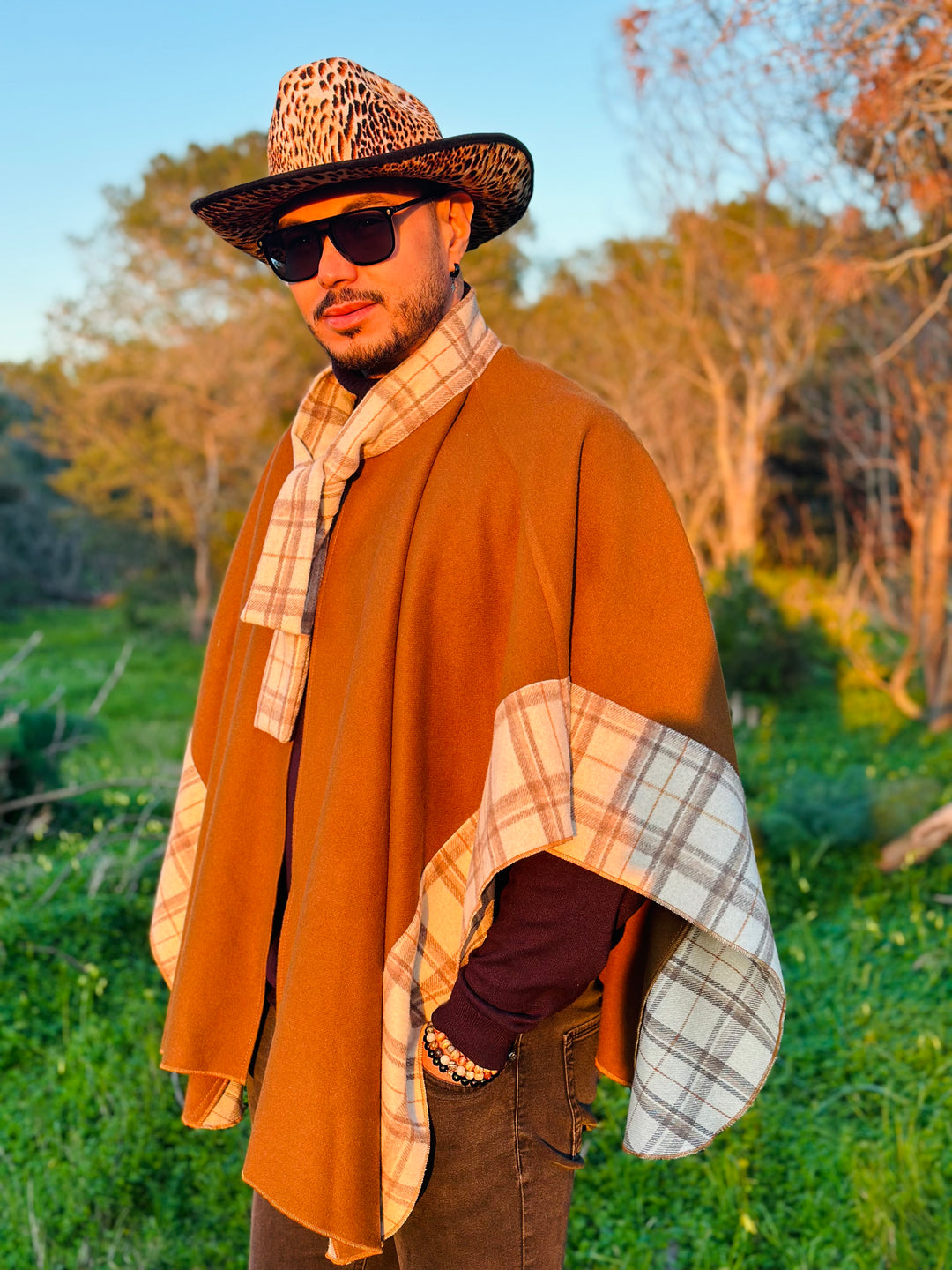 Poncho A Carreau