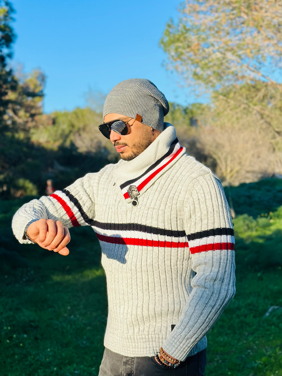Pull En Laine Col Chale