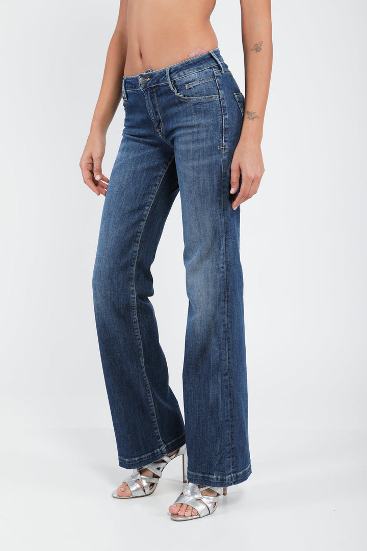 Jean flare en denim