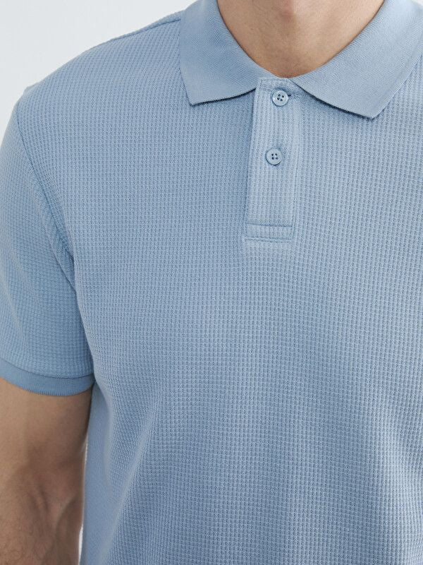 Moudda LC Waikiki - T-shirt manches courtes en jersey pour Homme couleur Bleu - Tunisie 3