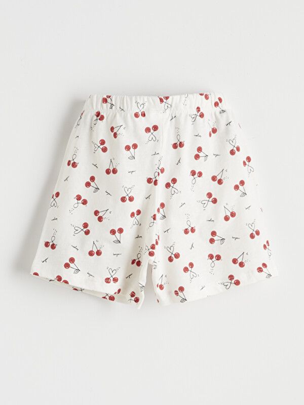 Moudda LC Waikiki - Short-Capri manches courtes pour Fille couleur Écru imprimé - Tunisie 5