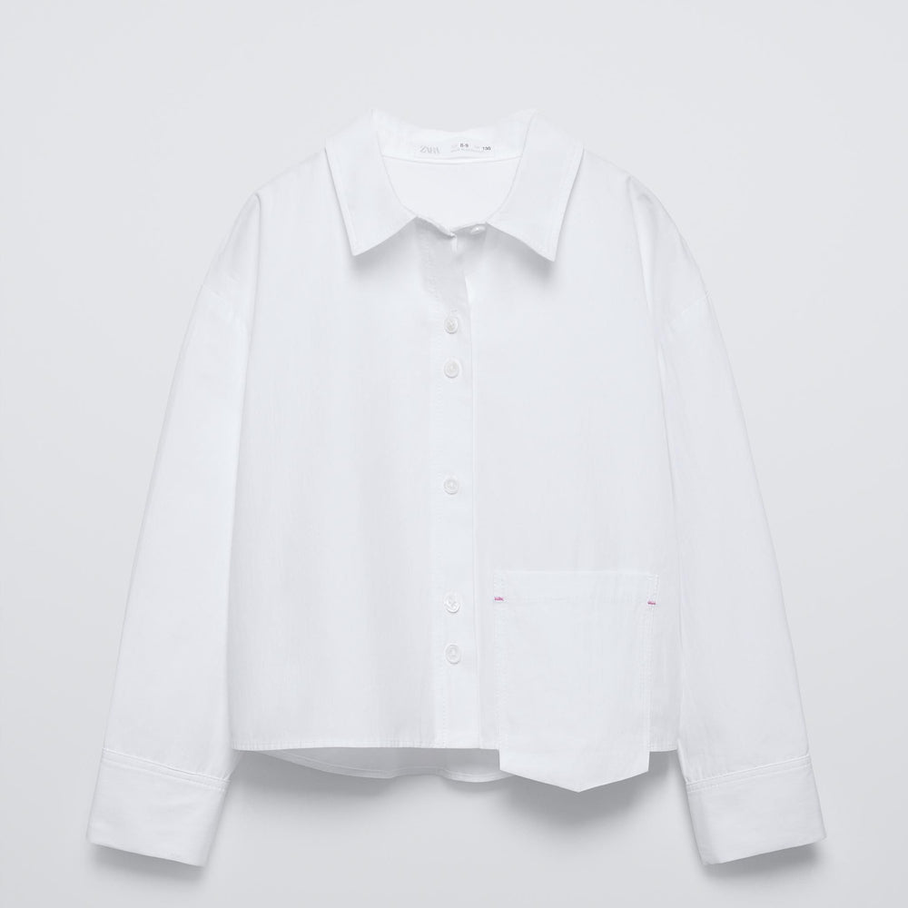 Moudda ZARA - Chemise fille popeline détail surpiqûres édition I - Tunisie 2