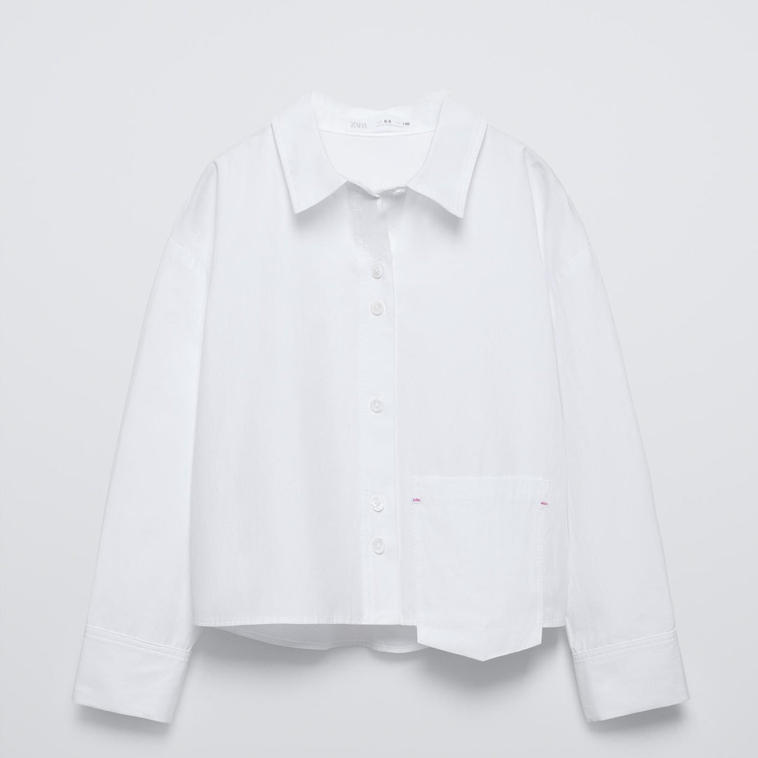 Moudda ZARA - Chemise fille popeline détail surpiqûres édition I - Tunisie 2