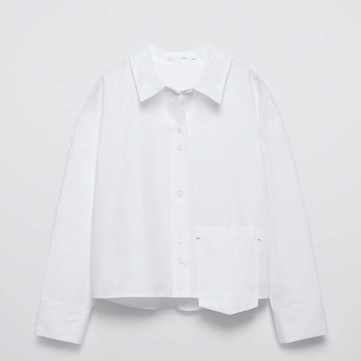 Moudda ZARA - Chemise fille popeline détail surpiqûres édition I - Tunisie 2