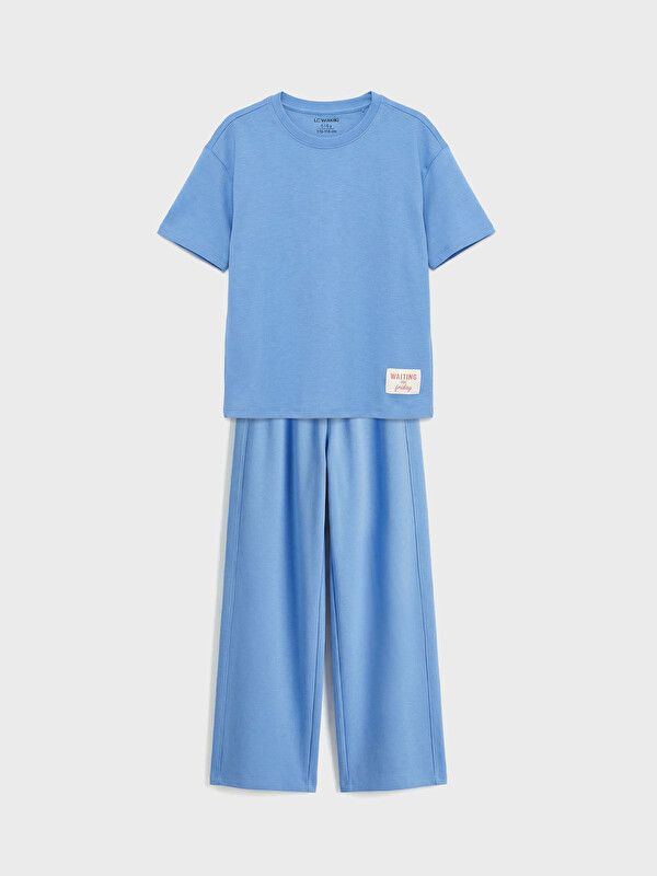 Moudda LC Waikiki - Ensemble en jersey pour Fille couleur Bleu - Tunisie 1