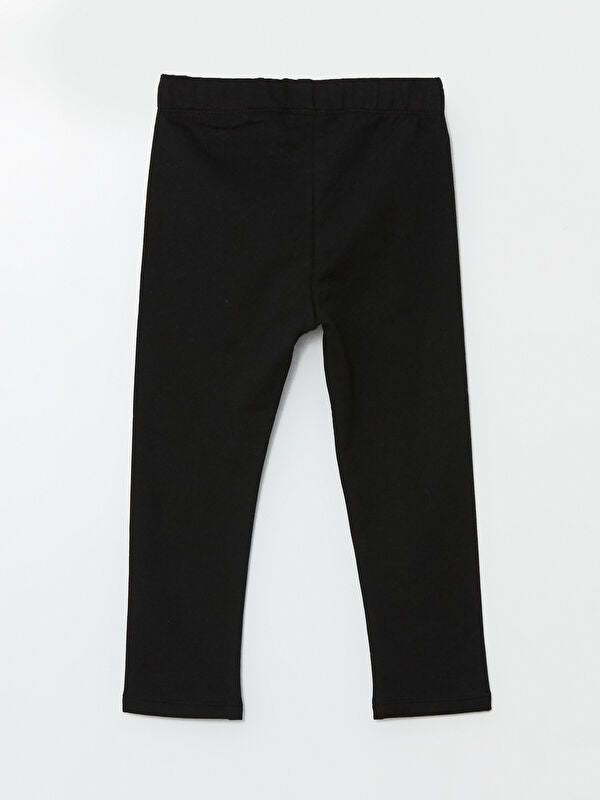 Moudda LC Waikiki - T-shirt jersey stretch basique Fille Noir - Tunisie 3