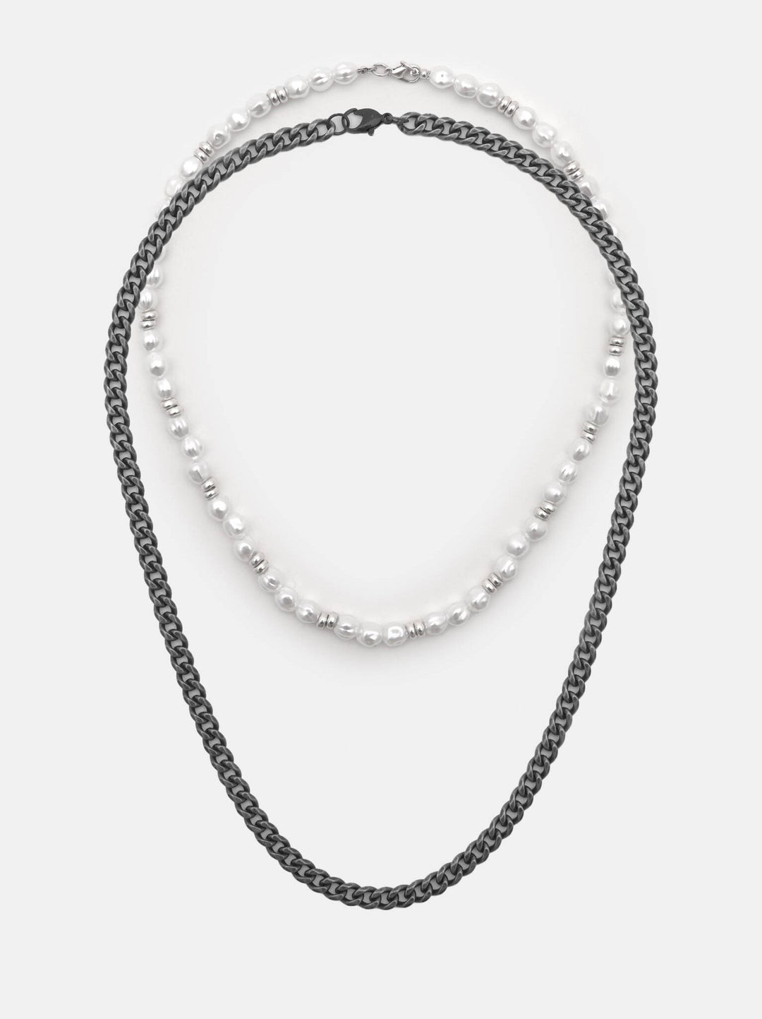 Moudda PULL & BEAR - Bijoux - Pack 2 Colliers Perle + Chaîne - Tunisie 1