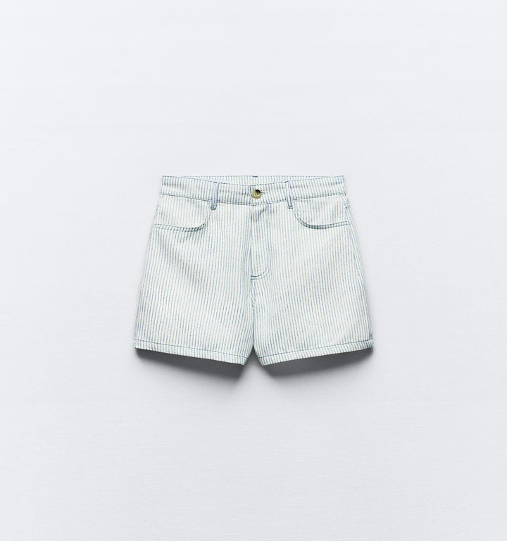 Moudda ZARA - Short rayé imprimé, 5 poches – ensemble coordonné - Tunisie 2