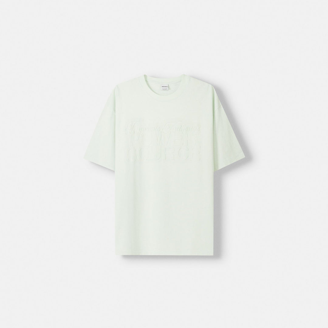 Moudda BERSHKA - T-Shirt Relax - Heavy Weight & Imprimé Gaufré - Tunisie 1