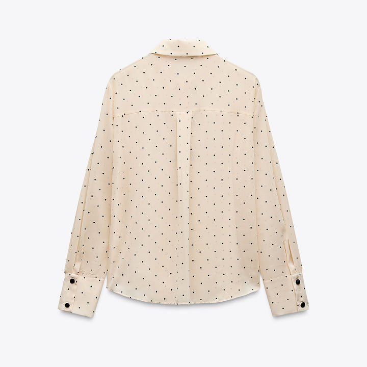 Moudda ZARA - Chemise - Pois, Nœuds Contrastés & Bouton Recouvert - Tunisie 2