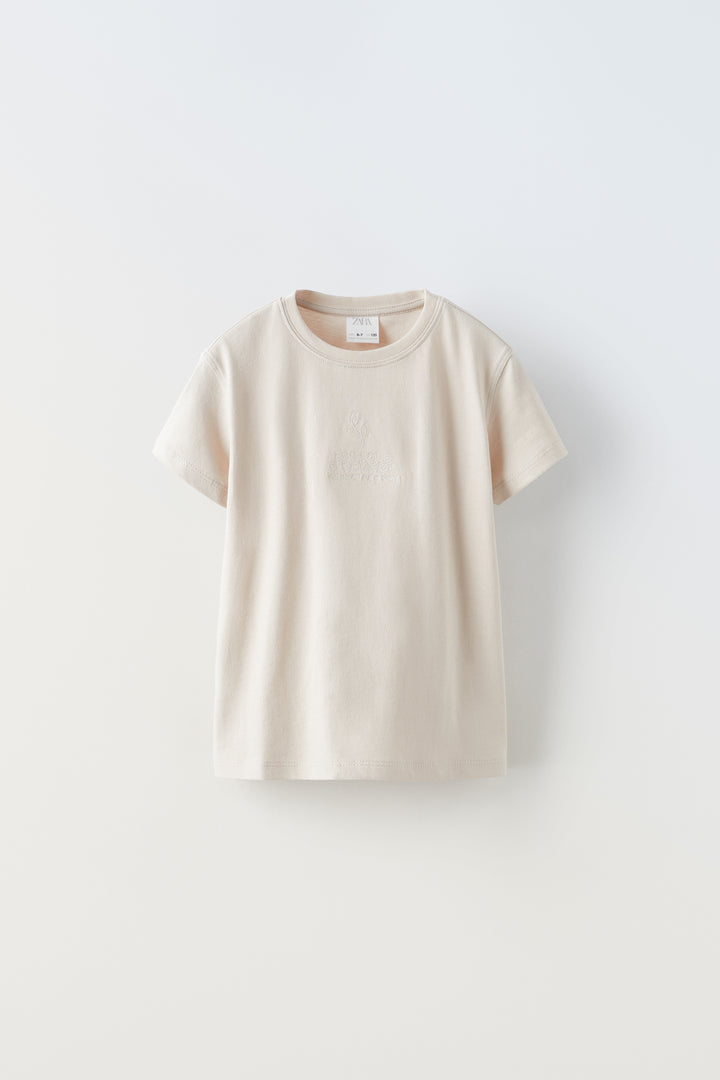 T-shirt Fille Manches Courtes Broderies