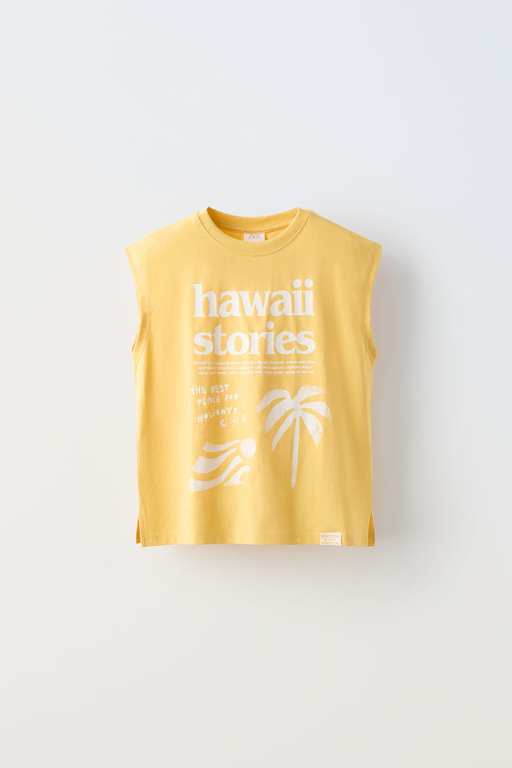 T-shirt Fille Imprimé Côtes