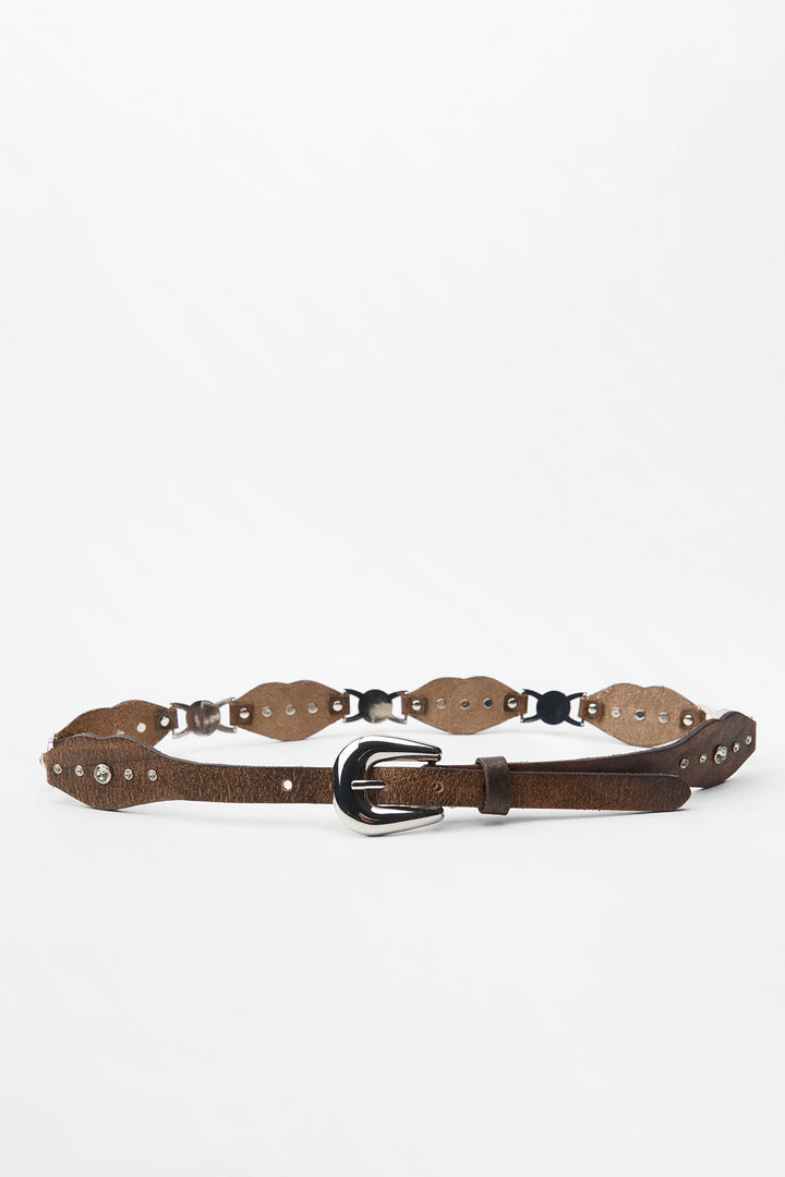 Ceinture type losanges brillants 4 cm