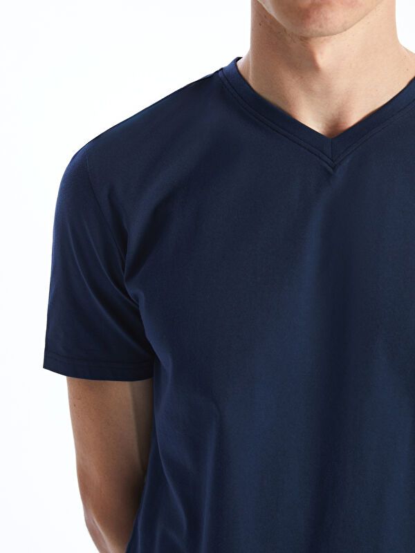 Moudda LC Waikiki - Ensemble pyjama en jersey à manches courtes et shorty pour Hommes - Tunisie 3