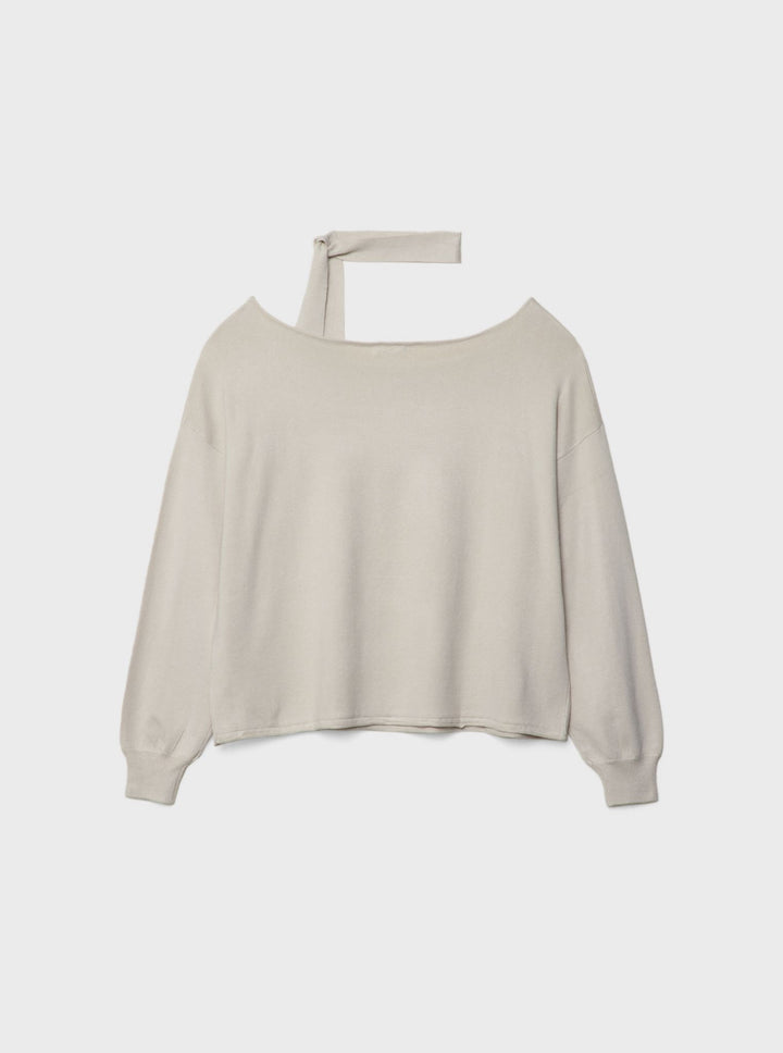 Moudda STRADIVARIUS - Pull en Maille Encolure Bateau avec Foulard - Tunisie 1
