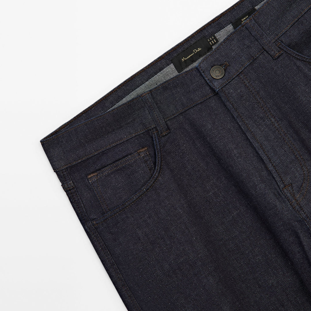 Moudda Massimo Dutti - Pantalon jean rinçé lavé coupe slim - Tunisie 4