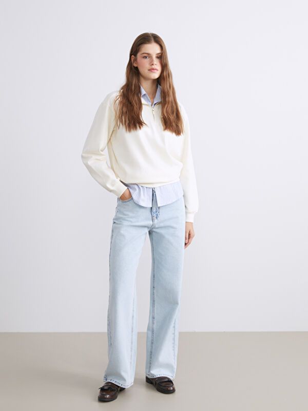 Moudda LC Waikiki - pantalon tissé en jean pour Femmes - Tunisie 1