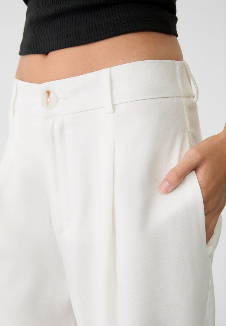 Moudda STRADIVARIUS - Pantalon Carrot Rustique Écru - Tunisie 4