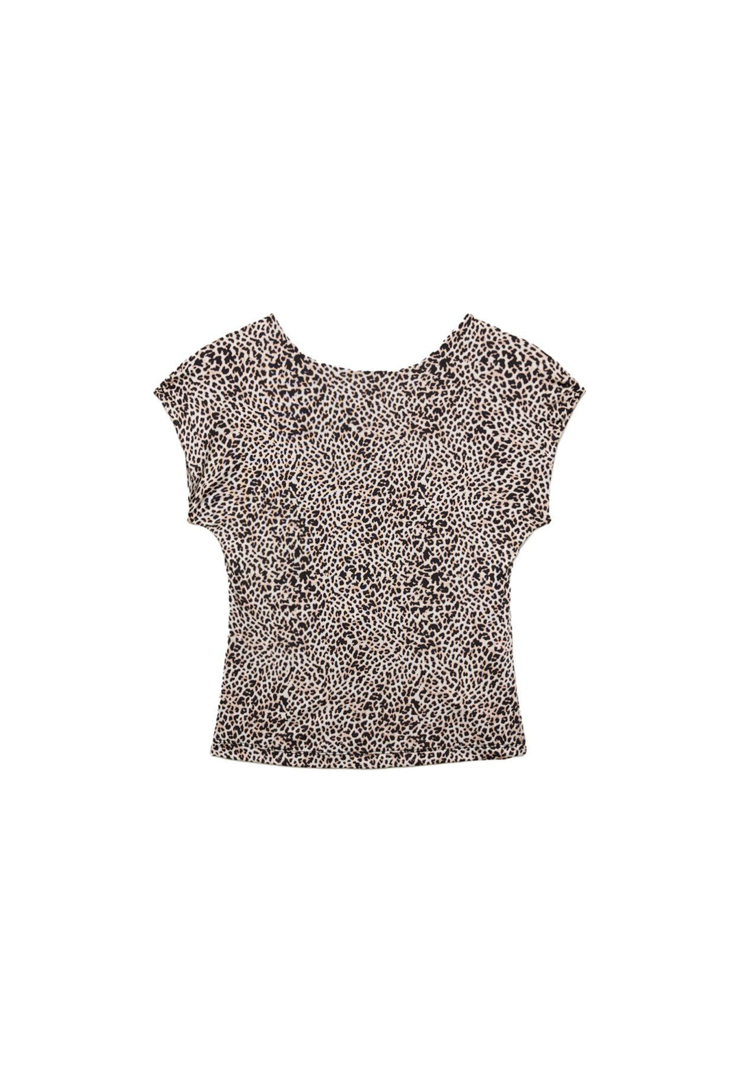 Moudda STRADIVARIUS - T-Shirt Mini Manches Dos Nu Imprimé - Tunisie 1