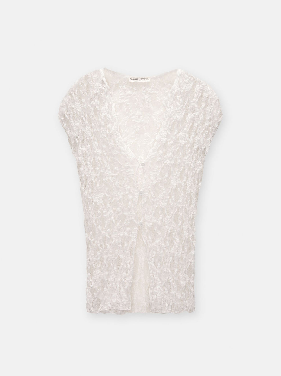 Moudda PULL & BEAR - Body Blouse Dentelle Boutons Manches Courtes - Tunisie 3