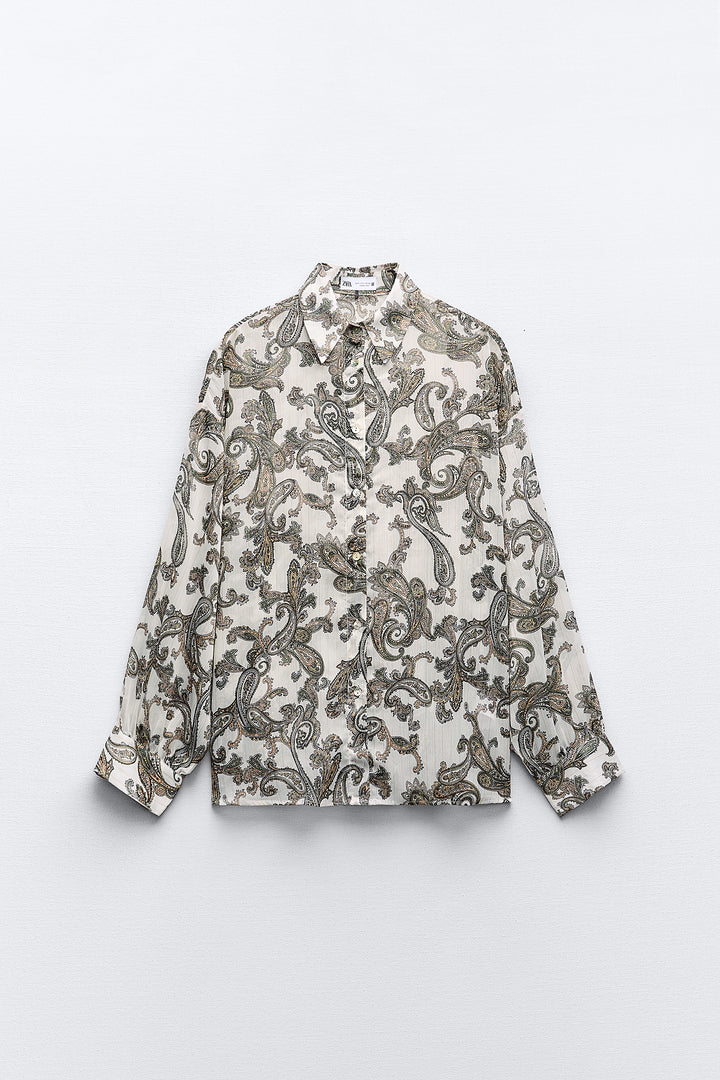Chemise Imprimée Paisley