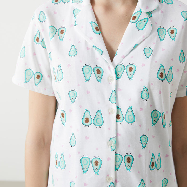 Moudda LC Waikiki - Pyjama maternité Femme Imprimé écru - Tunisie 3