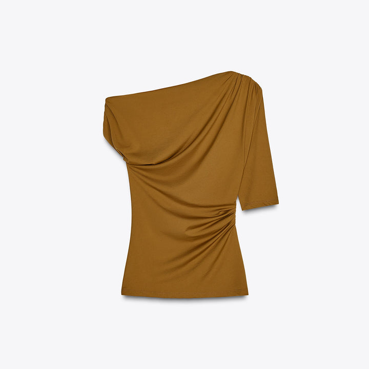 Moudda ZARA - Top Manches 3/4 - Encolure Asymétrique & Polyamide - Tunisie 2