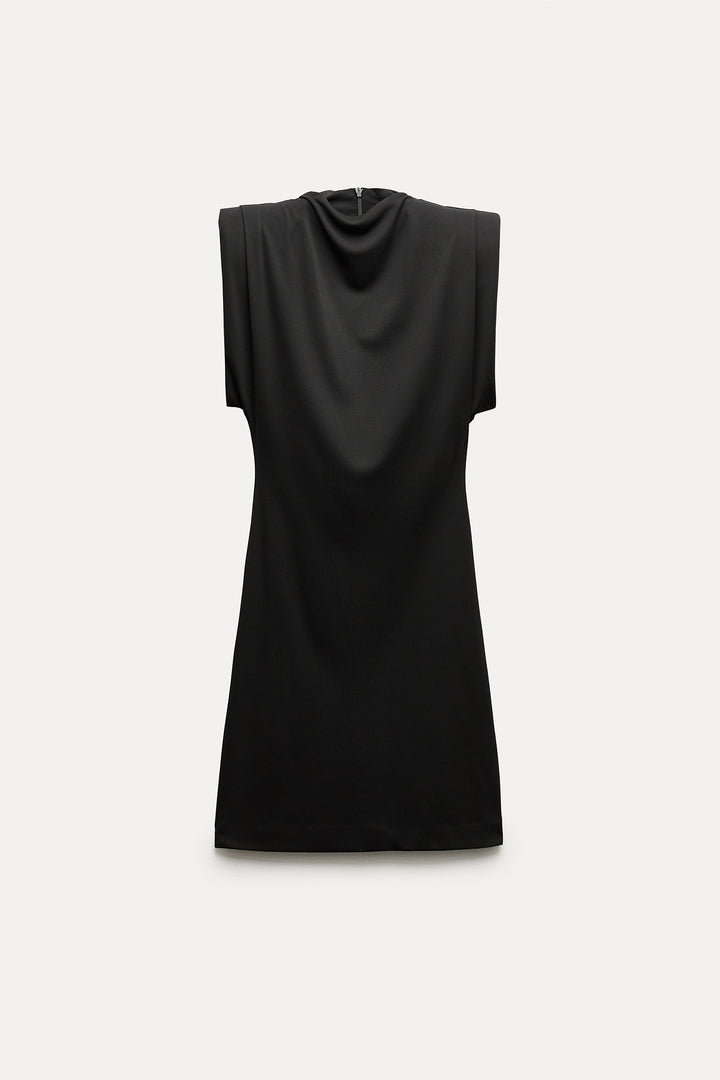 Robe mini en tricot avec épaulettes