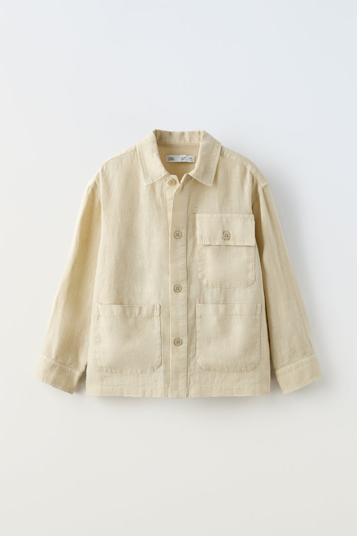 Surchemise poches 100% lin (E) Ramadan