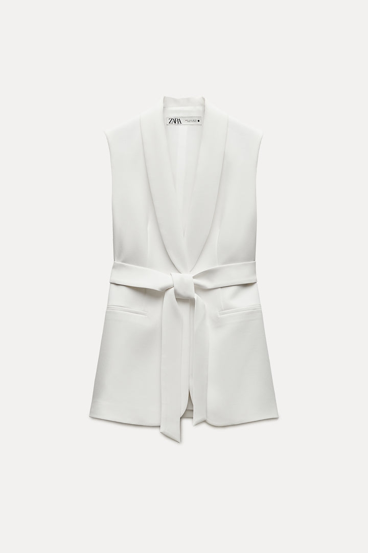 Gilet Smoking avec Ceinture**