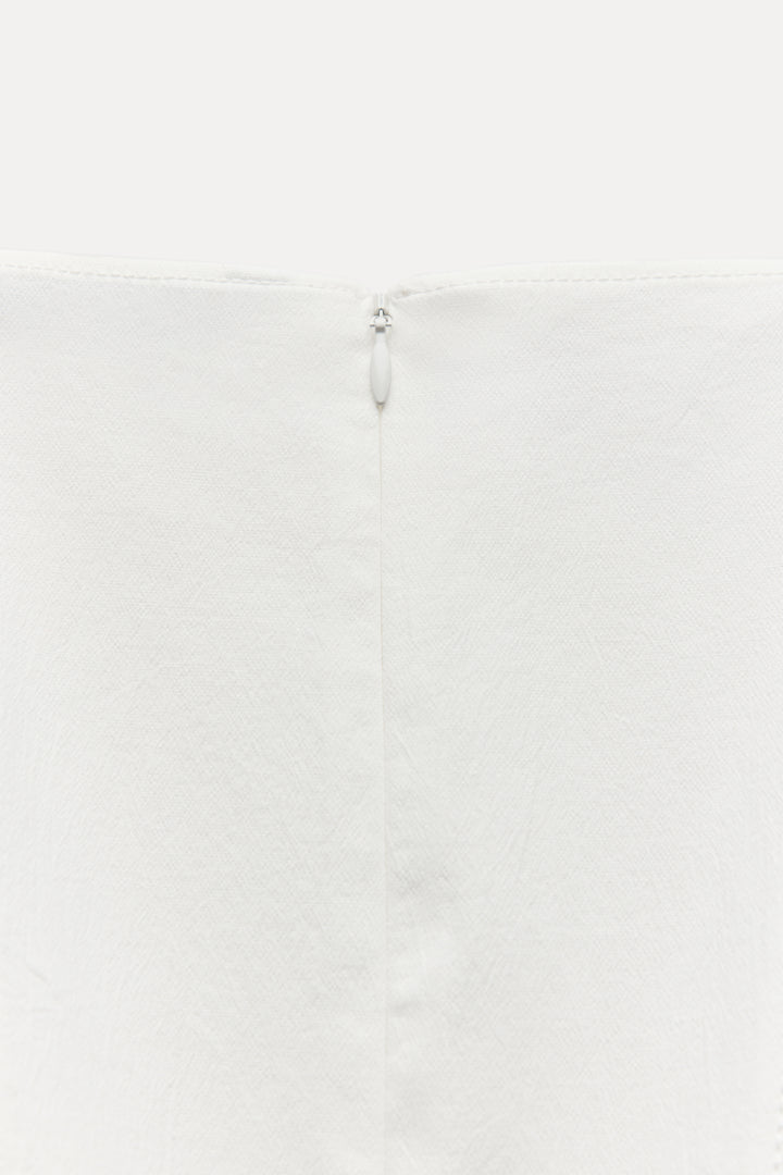 Robe à godets mini blanc