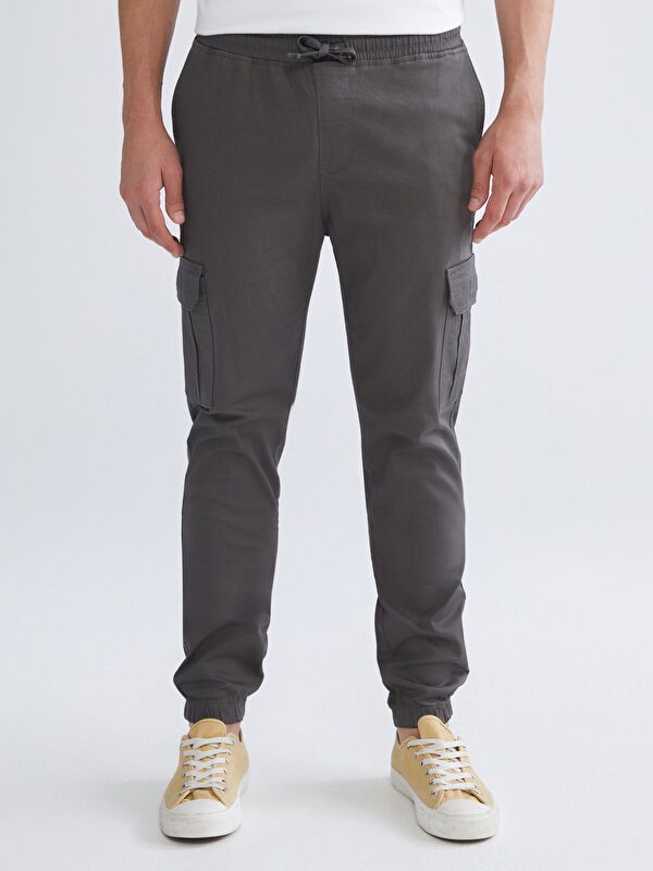 Moudda LC Waikiki - Pantalon cargo tissé Homme Anthracite - Tunisie 2