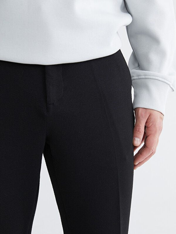 Moudda LC Waikiki - Pantalon mi-saison en tissu pour Homme couleur Noir - Tunisie 3