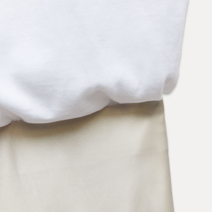 Moudda ZARA - Robe mi-longue tissu combiné haut avec jupe en satin - Tunisie 3