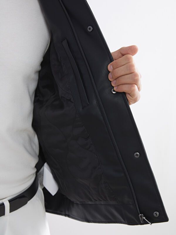 Moudda LC Waikiki - Manteau en cuir PU lourd pour Hommes - Tunisie 4