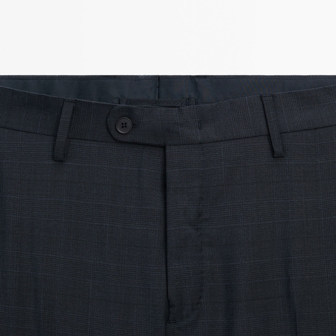 Moudda Massimo Dutti - Pantalon costume prince de Galles bleu gris - Tunisie 7