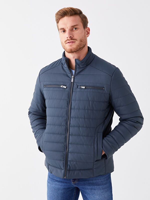 Moudda LC Waikiki - Manteau PU lourd Homme Marine - Tunisie 1