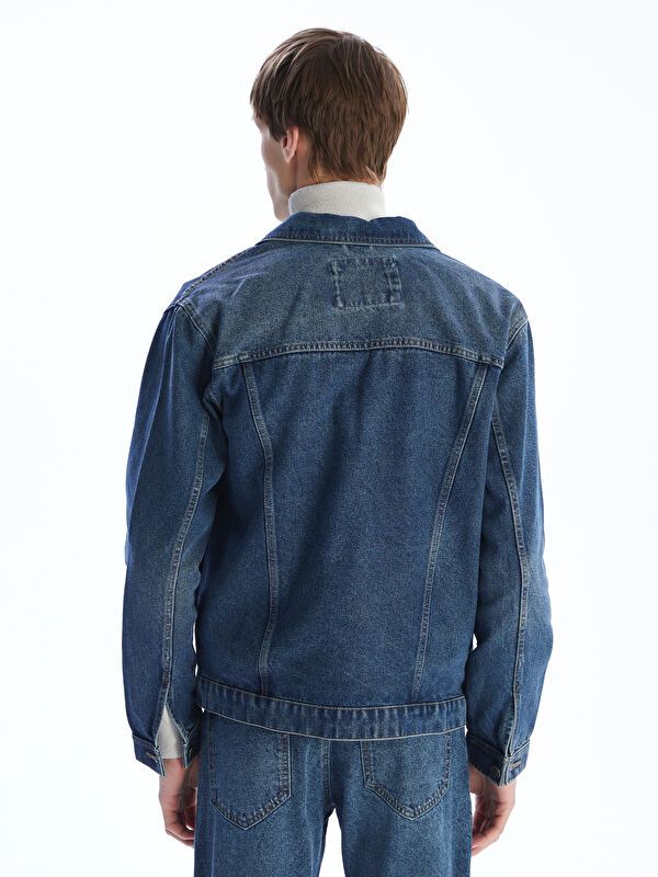 Moudda LC Waikiki - Manteau tissé en denim Homme Rodéo mid indigo - Tunisie 4