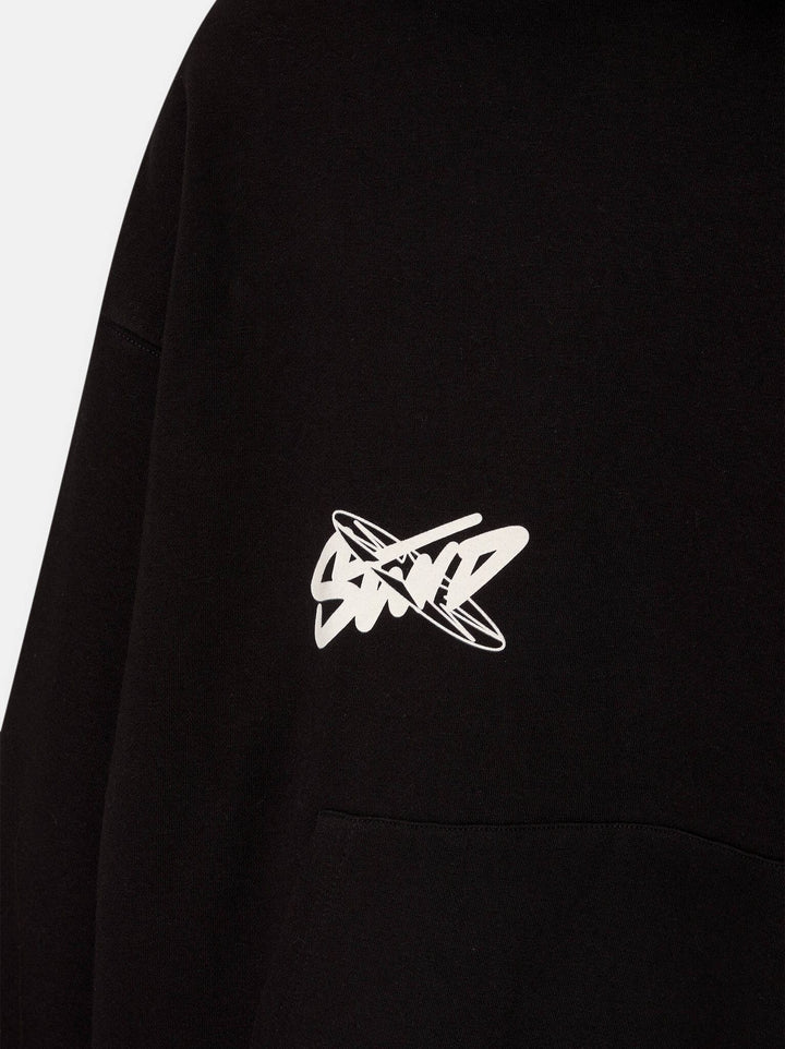 Moudda PULL & BEAR - Sweat à Capuche Updated Studio 01 Noir Lavé - Tunisie 3