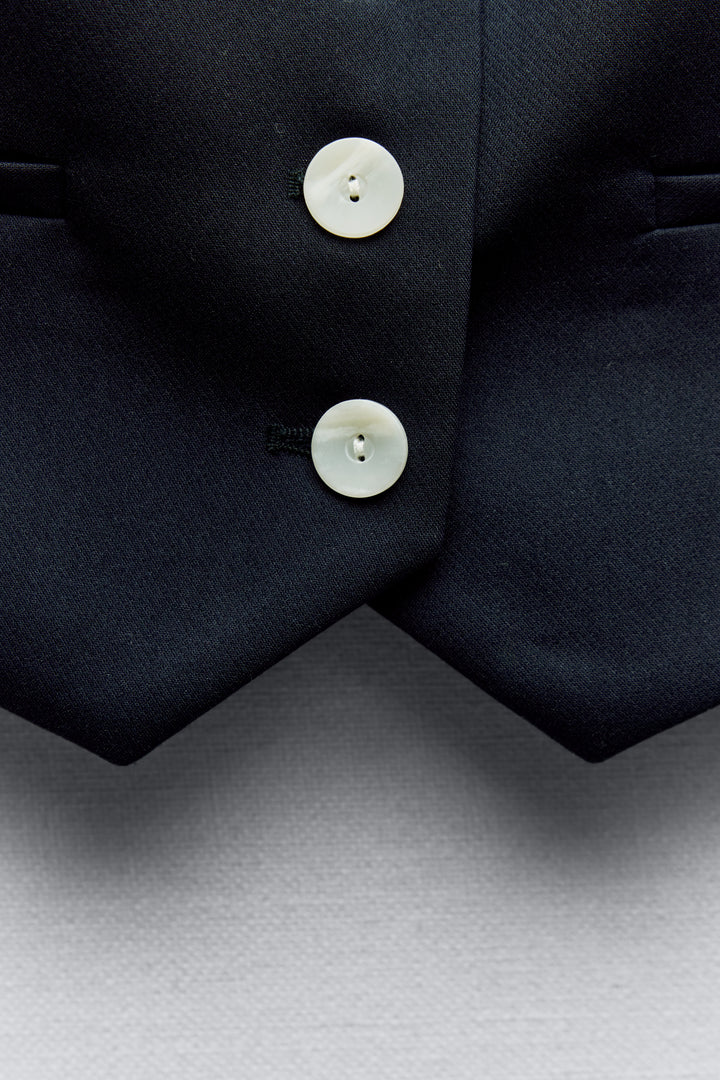 Gilet tailleur court (Ensemble)