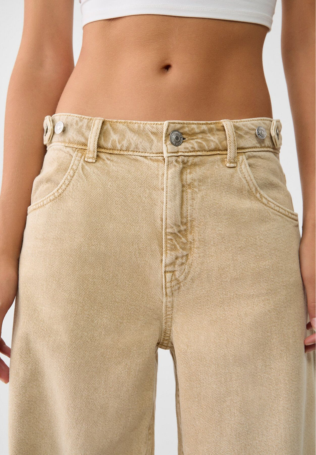 Moudda STRADIVARIUS - Jean Straight Wide Grande Taille Ajustable - Tunisie 4