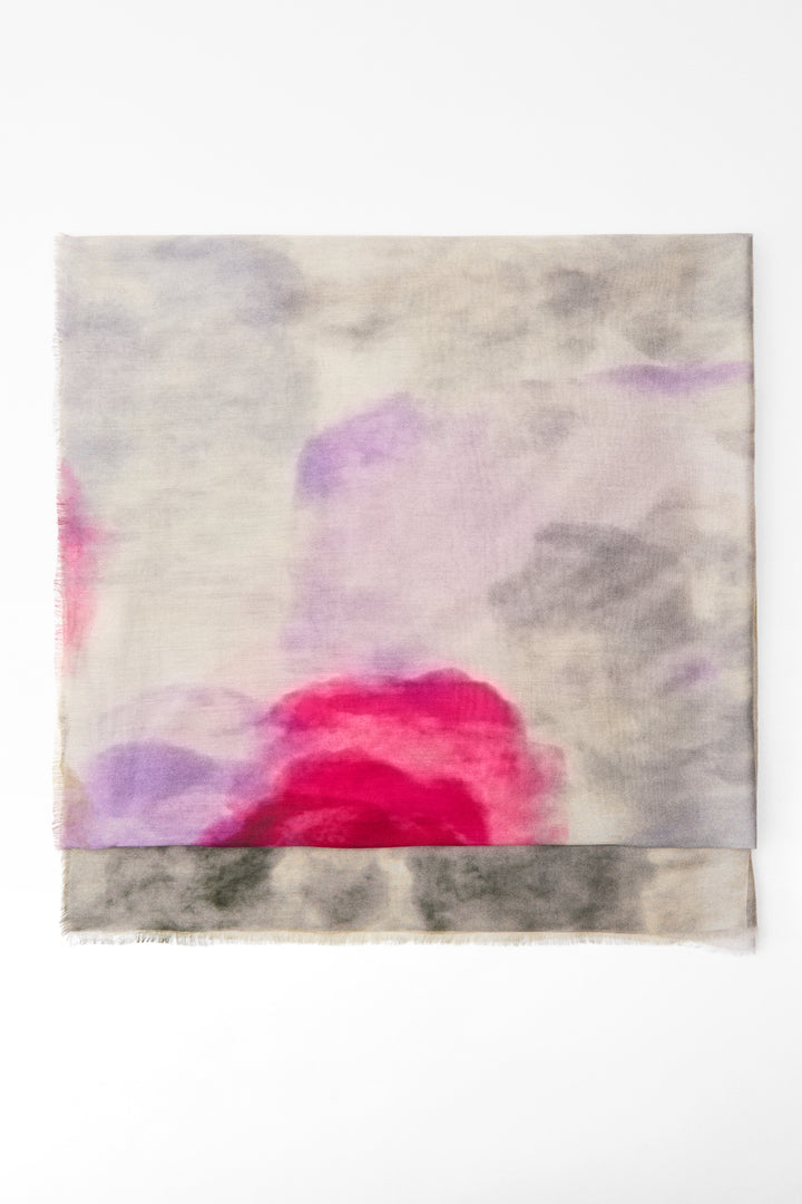 Foulard fin soie modal imprimé 100x200