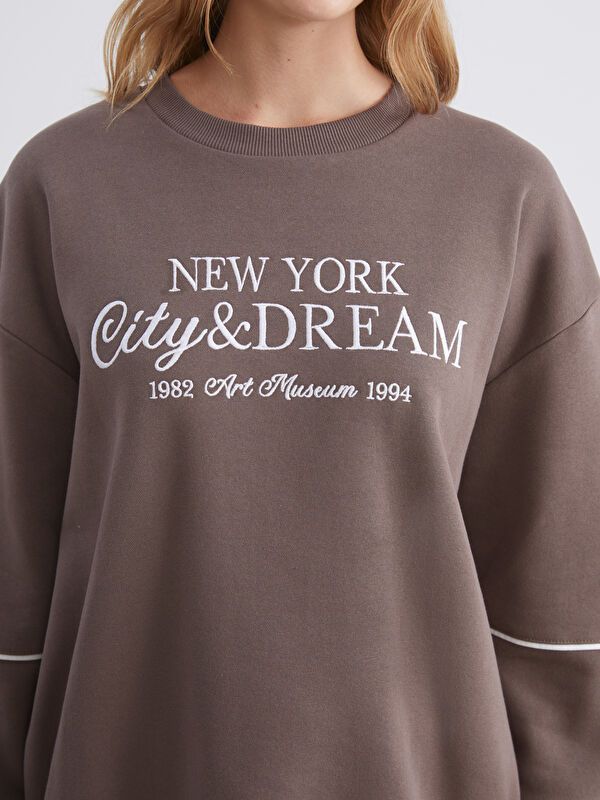 Moudda LC Waikiki - Sweatshirt en jersey Femme Brun - Tunisie 3