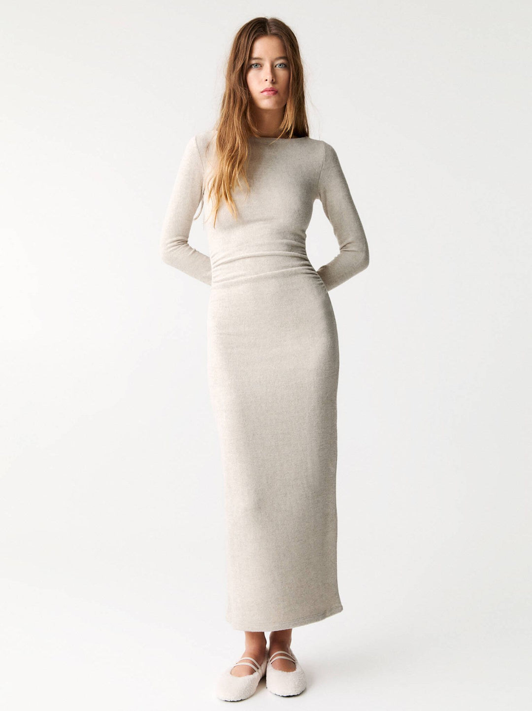 Moudda PULL & BEAR - Robe Midi - Fronces Latérales & Soft Touch - Tunisie 2