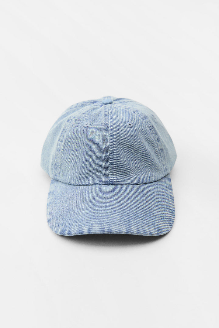 Casquette Denim Unie Lavage Clair