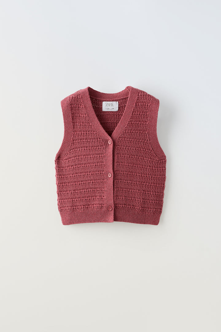 Gilet ajouré twin set