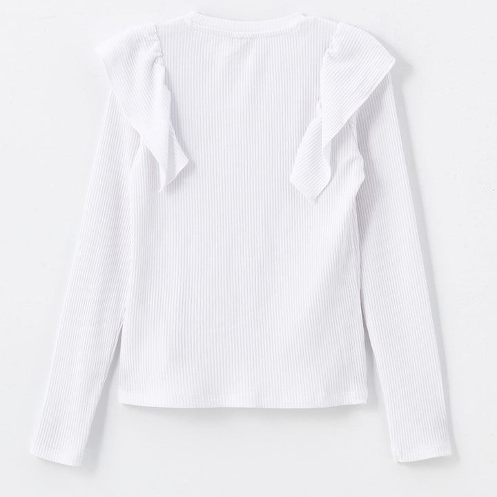 Moudda LC Waikiki - Body en jersey manches longues Fille Buxe blanc - Tunisie 2