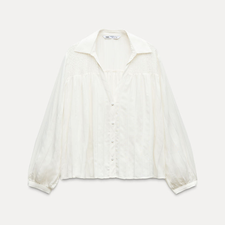 Moudda ZARA - Chemise Romantique à Rayures Légères - Tunisie 1