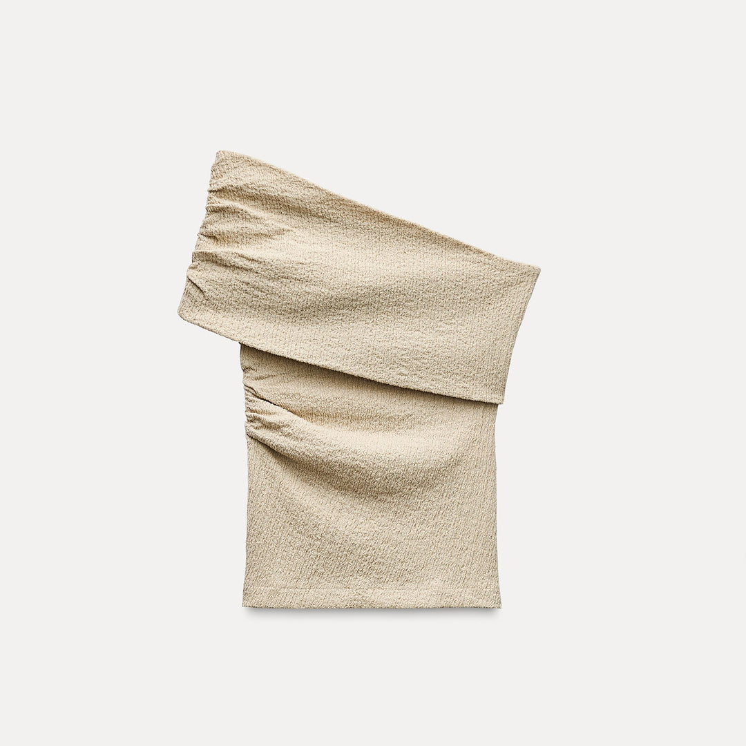 Moudda ZARA - Top Asymétrique Texturé Froissé - Tunisie 1